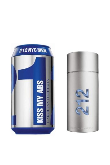 Carolina Herrera 212 Kiss My Abs Eau De Toilette For Men, 3.4 Ounce Collector Edition 2019