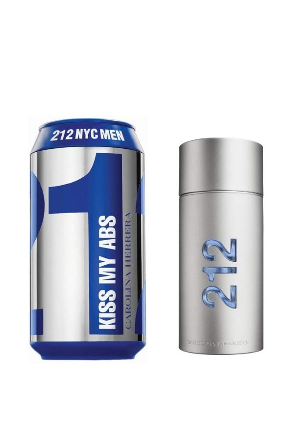 Carolina Herrera 212 Kiss My Abs Eau De Toilette For Men, 3.4 Ounce Collector Edition 2019