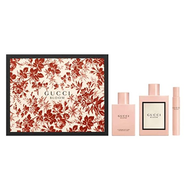 GUCCI BLOOM (W) SET EDP 100 ml + EDP 30 ml + EDP ROLLER BALL 7.4 ml DE