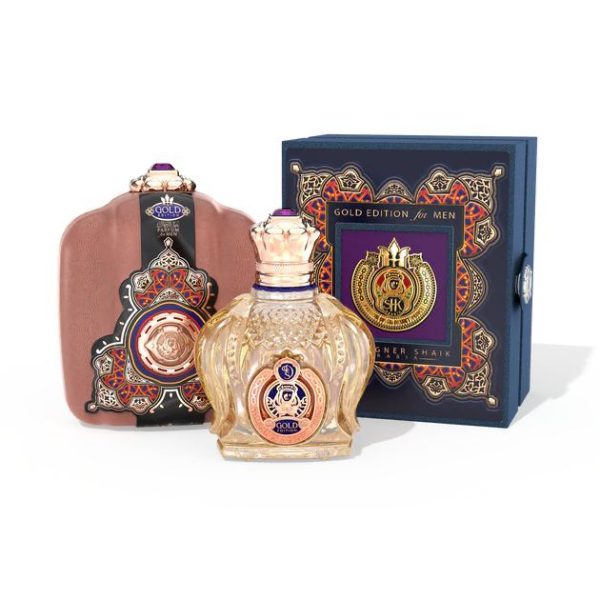 Designer Shaik Opulent Amethyst Gold Accessories for Men - Image 2