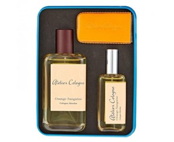 Atelier Cologne Orange Sanguine Absolue - Eau De Parfum 100ML + 30ML + leather Case Trv Set