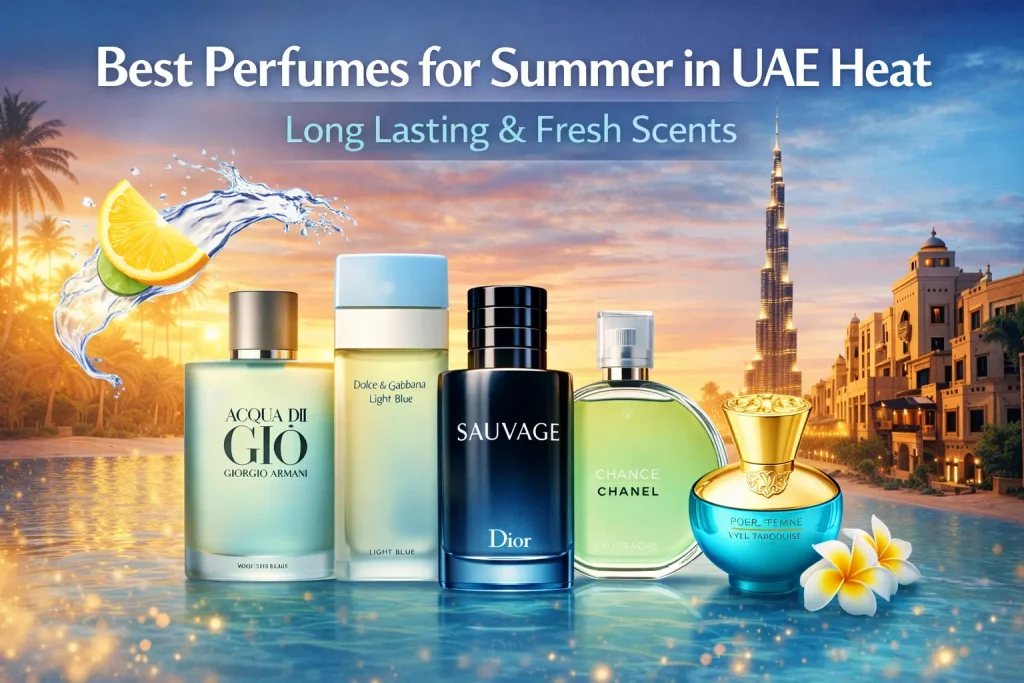 Summer perfume and fragrance