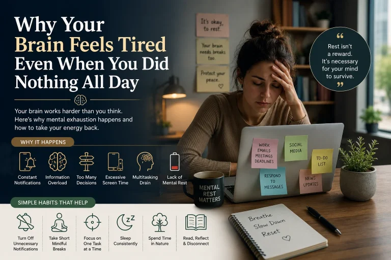 Why Your Brain Feels Tired Even When You Did Nothing All Day