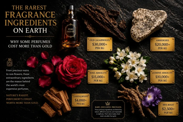 The Rarest Fragrance Ingredients on Earth — Why Some Perfumes Cost More Than Gold